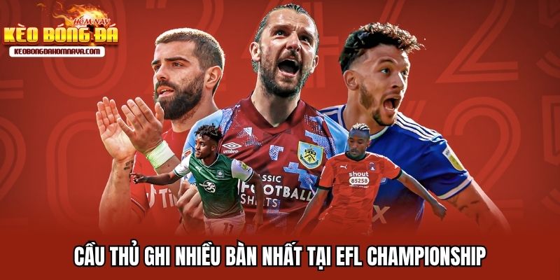 Bóng Đá Hạng Nhất Anh - Cuộc Đua Khốc Liệt Tới Premier League Cầu thủ ghi nhiều bàn nhất tại EFL Championship