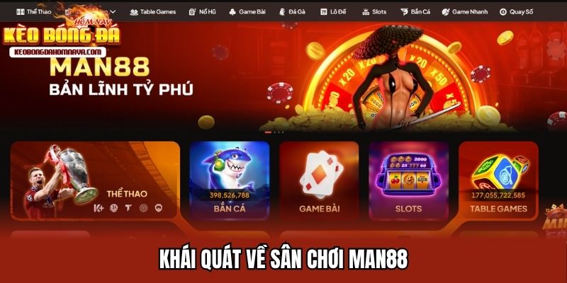 Man88 - Sân Chơi Cá Cược Bóng Đá Top Đầu Thị Trường Việt 2025 Khái quát về sân chơi Man88